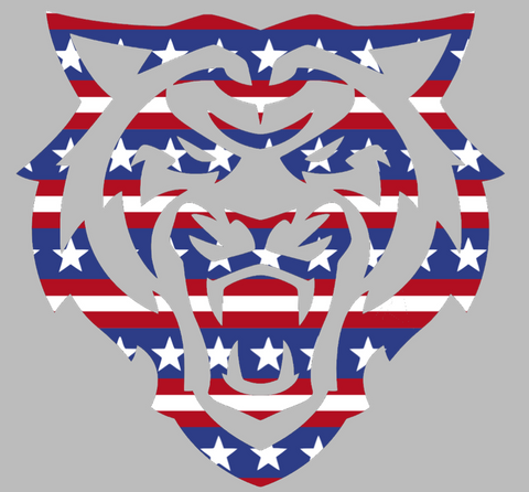 Idaho State Bengals Team Logo Stars & Stripes USA American Flag Vinyl Decal PICK SIZE