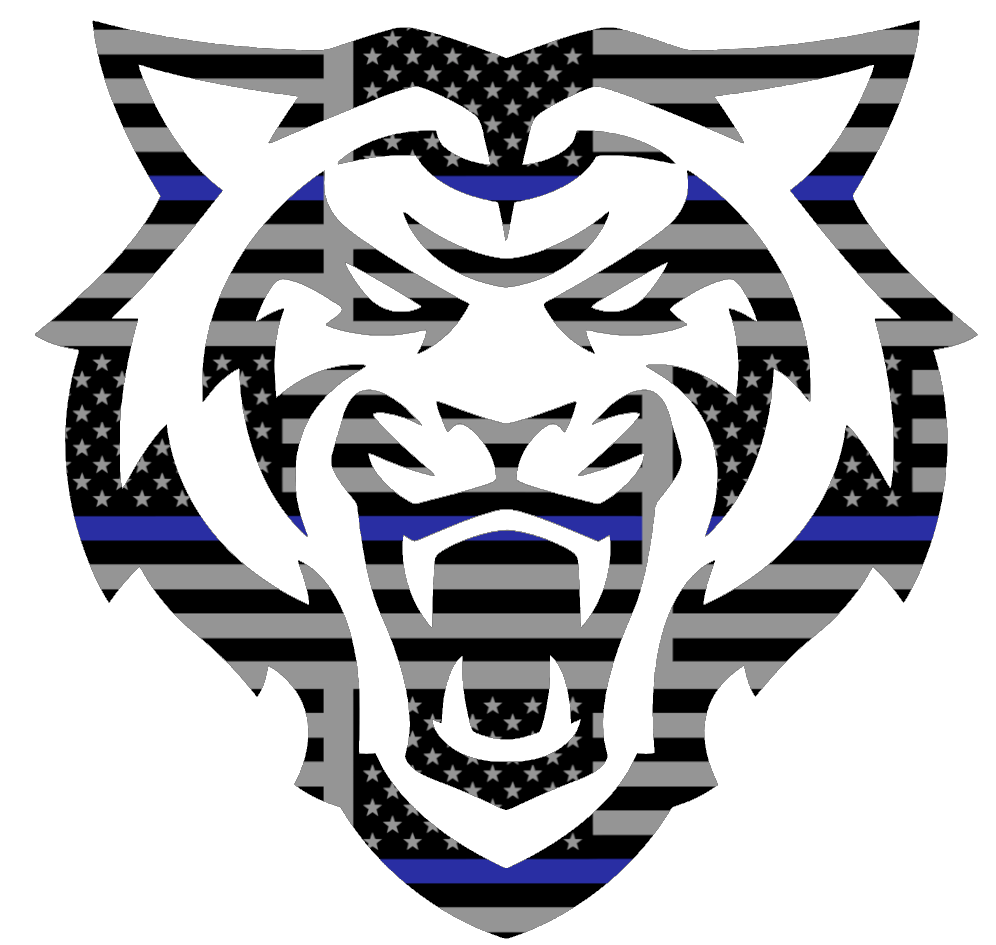 Idaho State Bengals Team Logo Thin Blue Line American Flag Premium DieCut Vinyl Decal PICK SIZE