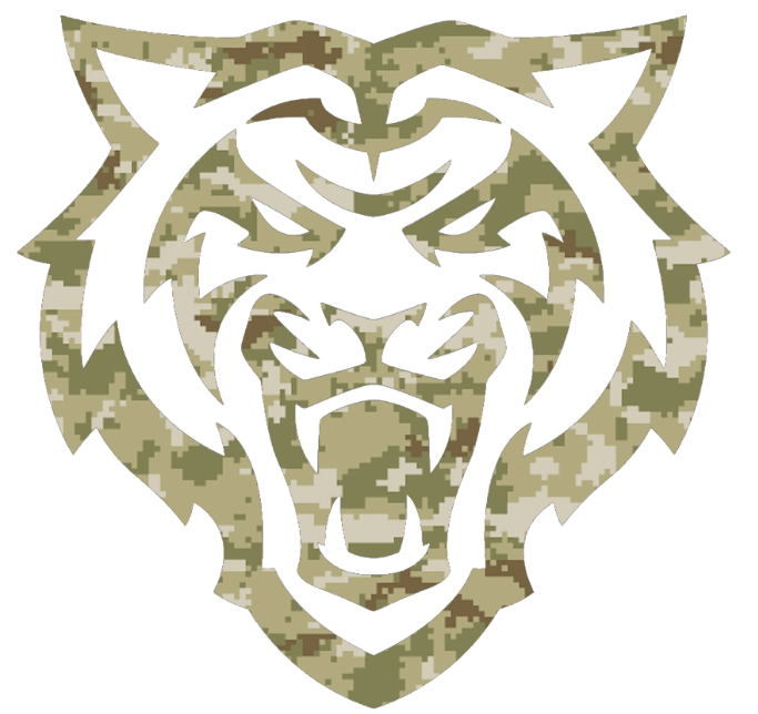 Idaho State Bengals Team Logo Salute to Service Camouflage Camo Vinyl Decal PICK SIZE
