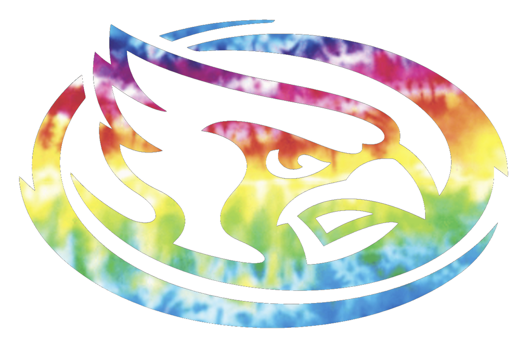 Iowa State Cyclones Mascot Logo Crucial Catch Cancer Tie Dye Vinyl Decal PICK SIZE