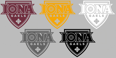 Iona Gaels Team Logo Premium DieCut Vinyl Decal PICK COLOR & SIZE