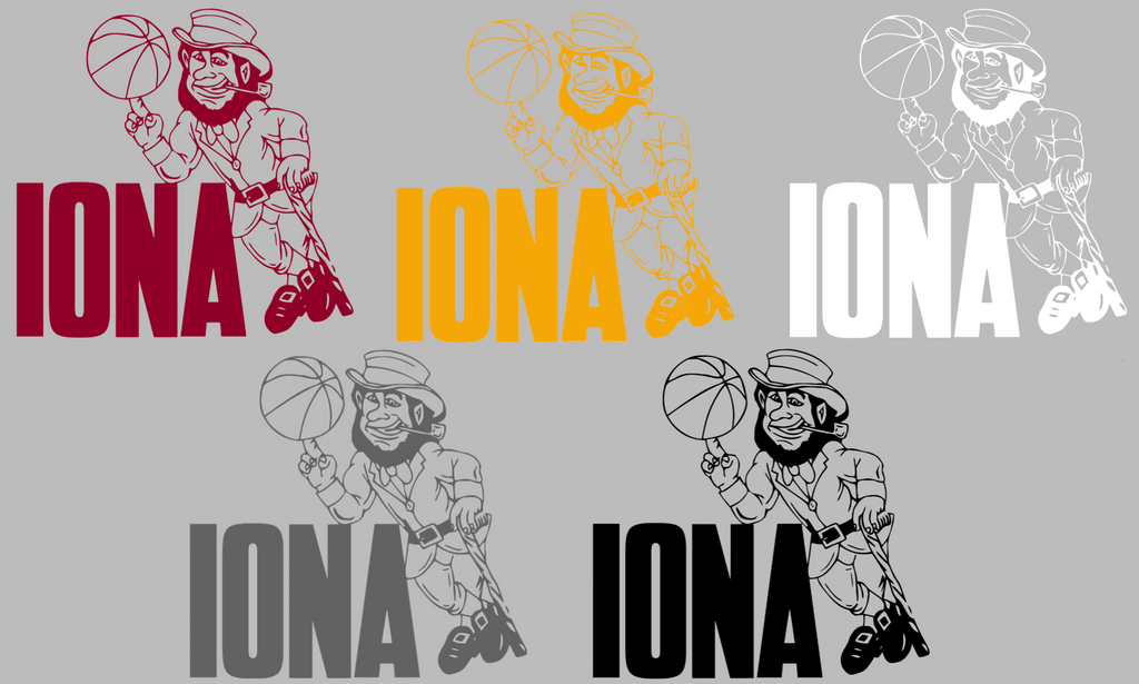 Iona Gaels Retro Throwback Logo Premium DieCut Vinyl Decal PICK COLOR & SIZE