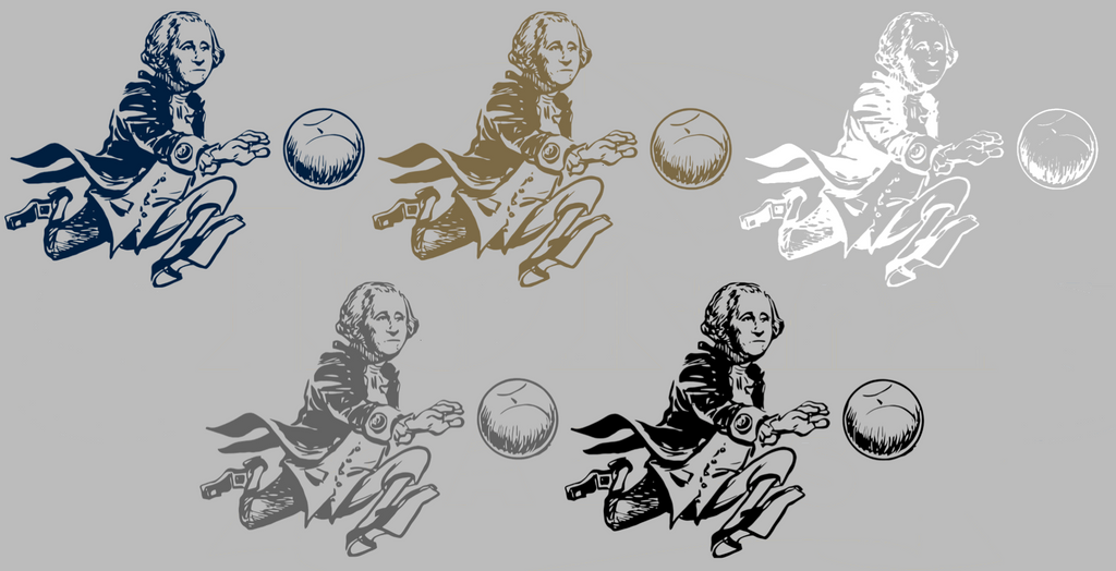 George Washington Colonials Retro Throwback Logo Premium DieCut Vinyl Decal PICK COLOR & SIZE