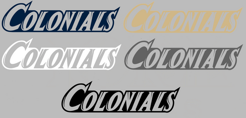 George Washington Colonials Team Name Logo Premium DieCut Vinyl Decal PICK COLOR & SIZE