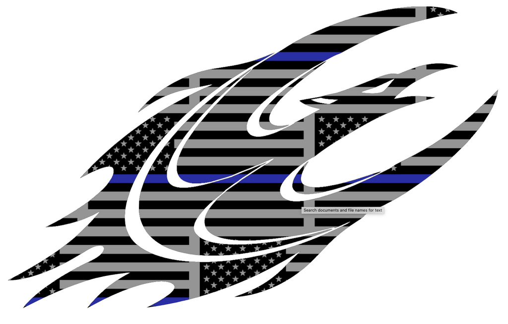 Elon Phoenix Team Logo Thin Blue Line American Flag Premium DieCut Vinyl Decal PICK SIZE