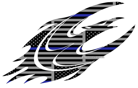 Elon Phoenix Team Logo Thin Blue Line American Flag Premium DieCut Vinyl Decal PICK SIZE