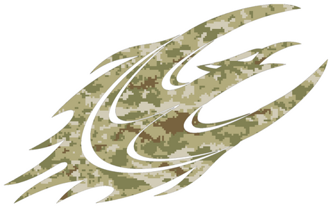 Elon Phoenix Team Logo Salute to Service Camouflage Camo Vinyl Decal PICK SIZE