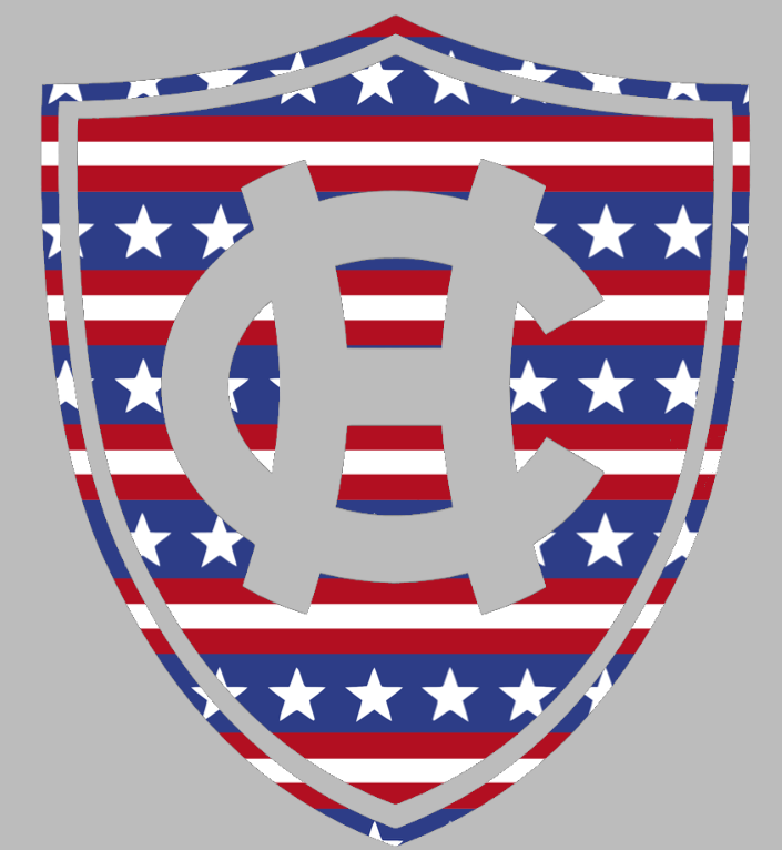 Holy Cross Crusaders Team Logo Stars & Stripes USA American Flag Vinyl Decal PICK SIZE
