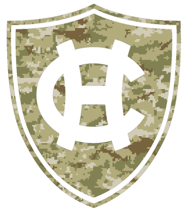 Holy Cross Crusaders Team Logo Salute to Service Camouflage Camo Vinyl Decal PICK SIZE