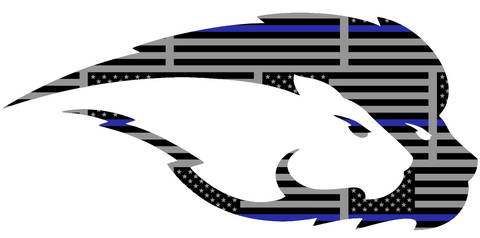 Hofstra Pride Team Logo Thin Blue Line American Flag Premium DieCut Vinyl Decal PICK SIZE