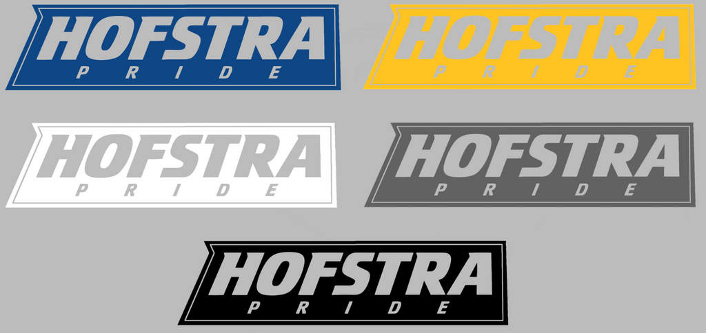 Hofstra Pride Team Name Logo Premium DieCut Vinyl Decal PICK COLOR & SIZE