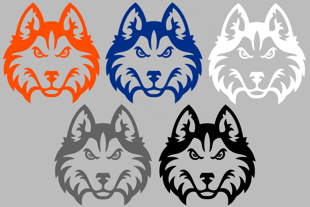 Houston Christian Huskies Team Logo Vinyl Decal PICK COLOR & SIZE