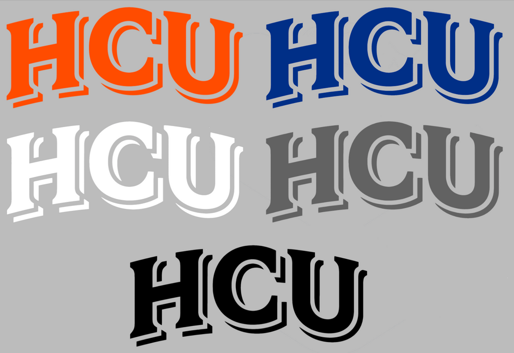 Houston Christian Huskies HCU Logo Premium DieCut Vinyl Decal PICK COLOR & SIZE