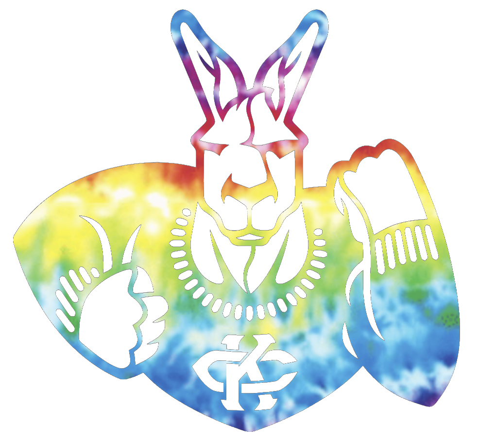 Kansas City Roos Team Logo Crucial Catch Cancer Tie Dye Vinyl Decal PICK SIZE
