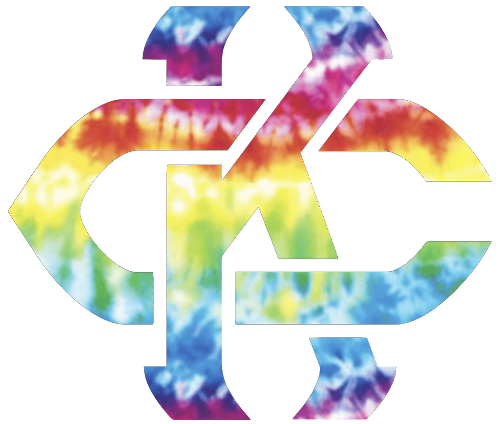 Kansas City Roos KC Logo Crucial Catch Cancer Tie Dye Vinyl Decal PICK SIZE