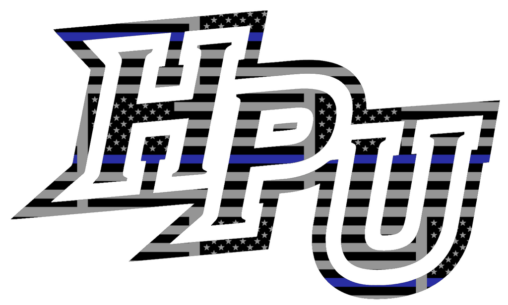 High Point Panthers Team Logo Thin Blue Line American Flag Premium DieCut Vinyl Decal PICK SIZE