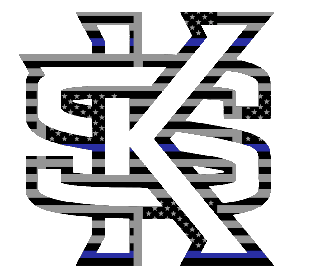 Kennesaw State Owls Team Logo Thin Blue Line American Flag Premium DieCut Vinyl Decal PICK SIZE