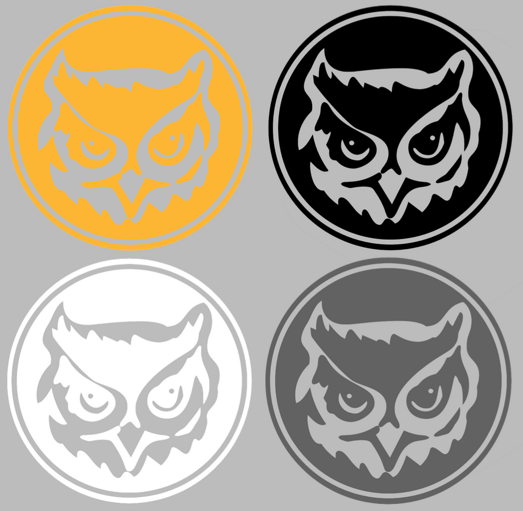 Kennesaw State Owls Retro Throwback Logo Premium DieCut Vinyl Decal PICK COLOR & SIZE