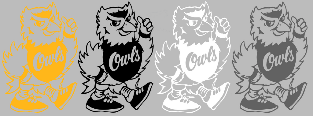 Kennesaw State Owls Retro Throwback Logo Premium DieCut Vinyl Decal PICK COLOR & SIZE