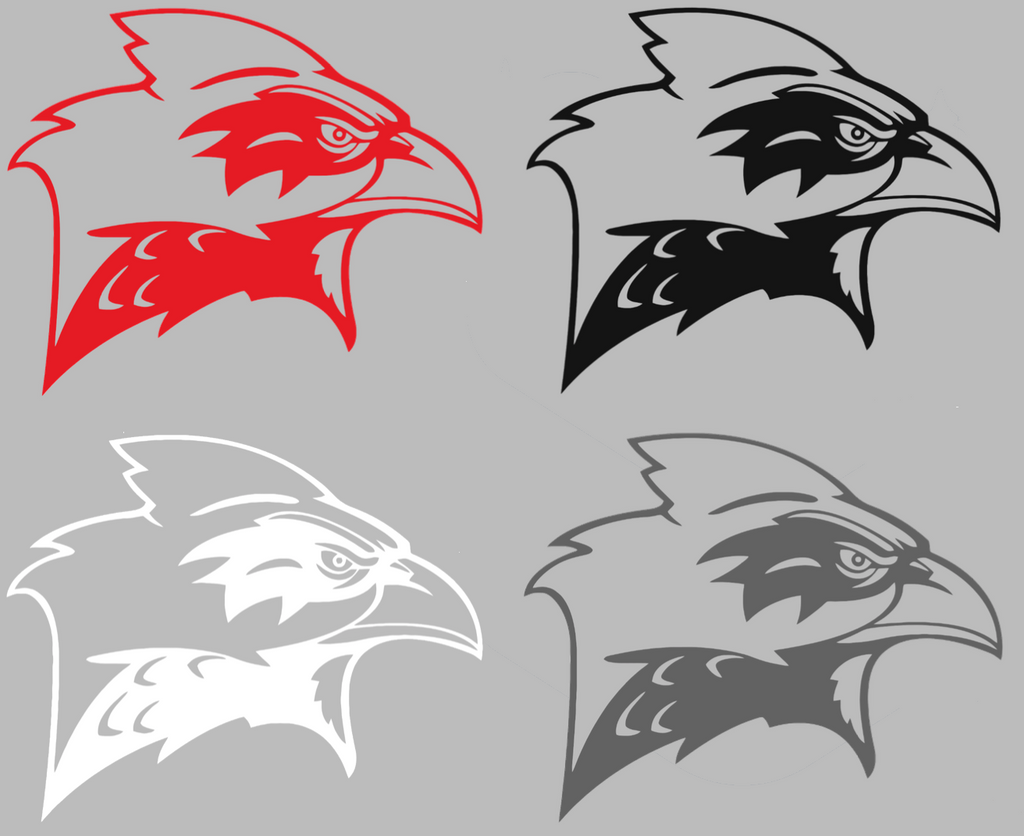 Incarnate Word Cardinals Retro Throwback Logo Premium DieCut Vinyl Decal PICK COLOR & SIZE