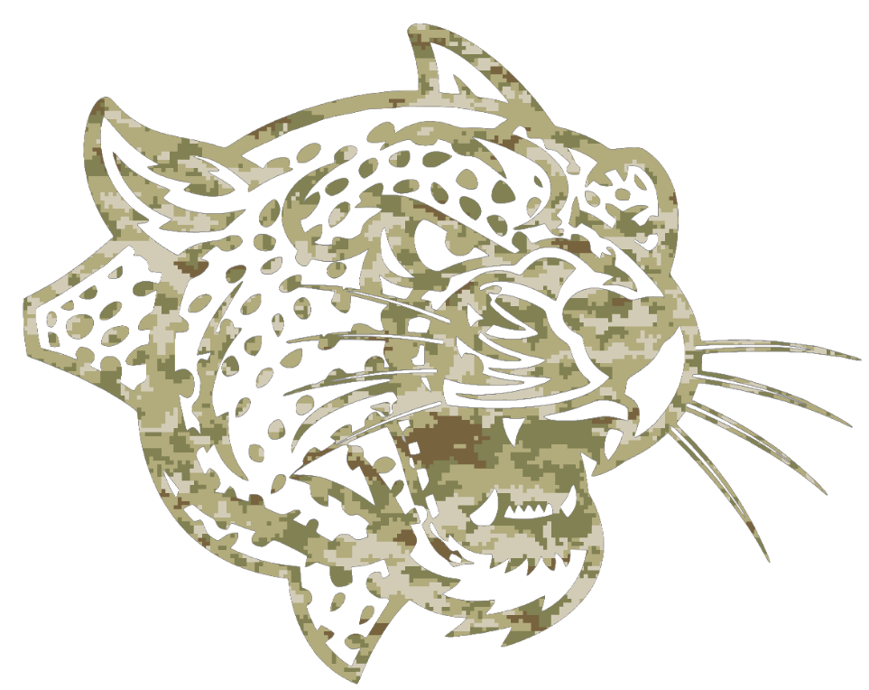 Lafayette Leopards Team Logo Salute to Service Camouflage Camo Vinyl Decal PICK SIZE
