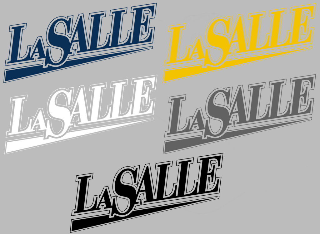 La Salle Explorers Retro Throwback Logo Premium DieCut Vinyl Decal PICK COLOR & SIZE