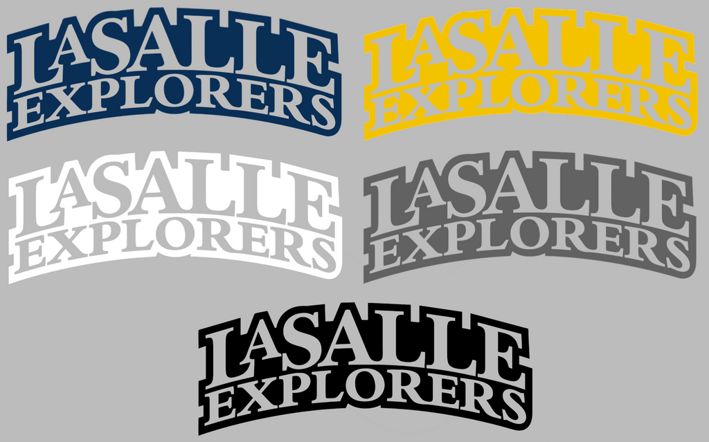 La Salle Explorers Team Name Logo Premium DieCut Vinyl Decal PICK COLOR & SIZE