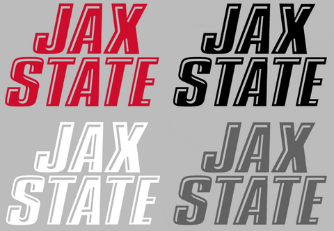 Jacksonville State Gamecocks Team Name Logo Premium DieCut Vinyl Decal PICK COLOR & SIZE