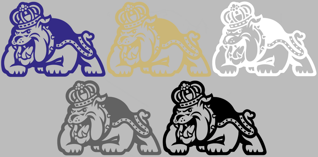 James Madison Dukes Mascot Logo Premium DieCut Vinyl Decal PICK COLOR & SIZE
