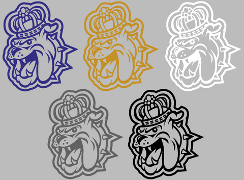 James Madison Dukes Retro Throwback Logo Premium DieCut Vinyl Decal PICK COLOR & SIZE