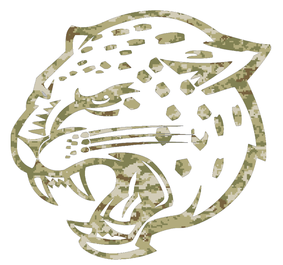 IUPUI Jaguars Team Logo Salute to Service Camouflage Camo Vinyl Decal PICK SIZE
