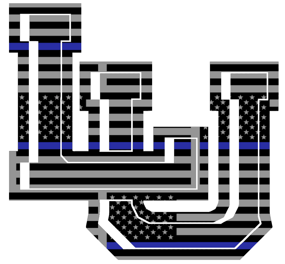 Lamar Cardinals LU Logo Thin Blue Line American Flag Premium DieCut Vinyl Decal PICK SIZE