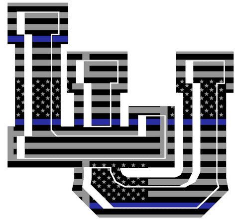 Lamar Cardinals LU Logo Thin Blue Line American Flag Premium DieCut Vinyl Decal PICK SIZE