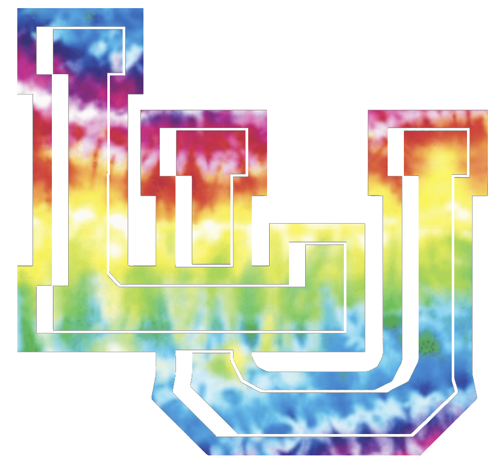 Lamar Cardinals LU Logo Crucial Catch Cancer Tie Dye Vinyl Decal PICK SIZE
