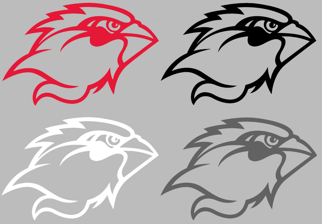 Lamar Cardinals Team Logo Premium DieCut Vinyl Decal PICK COLOR & SIZE
