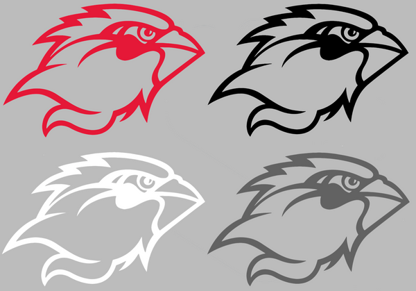 Lamar Cardinals Team Logo Premium DieCut Vinyl Decal PICK COLOR & SIZE