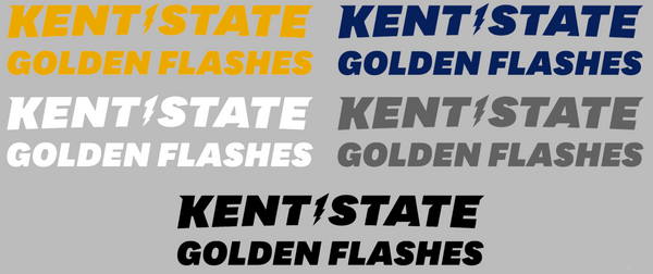 Kent State Golden Flashes Team Name Logo Premium DieCut Vinyl Decal PICK COLOR & SIZE