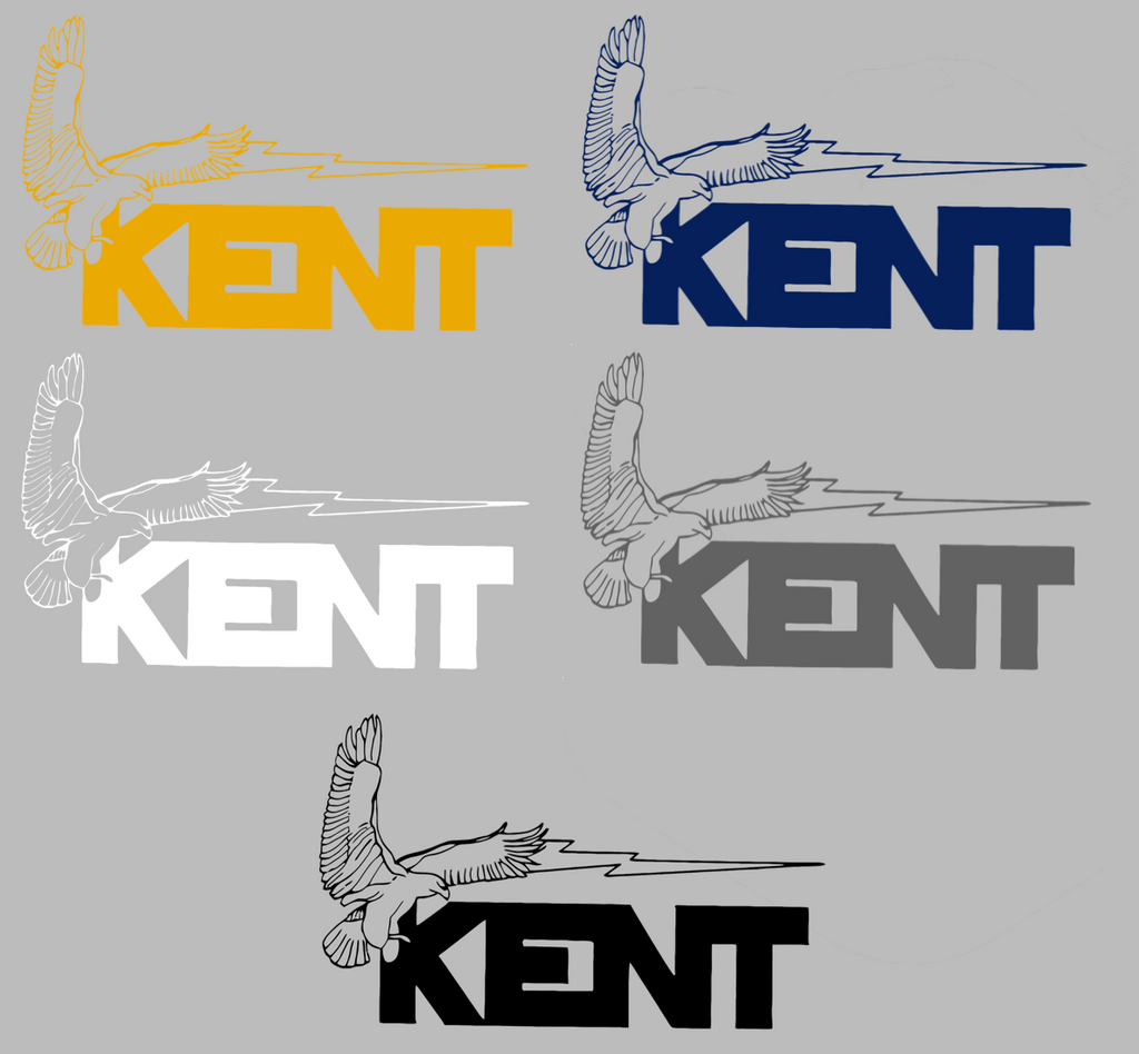 Kent State Golden Flashes Retro Throwback Logo Premium DieCut Vinyl Decal PICK COLOR & SIZE