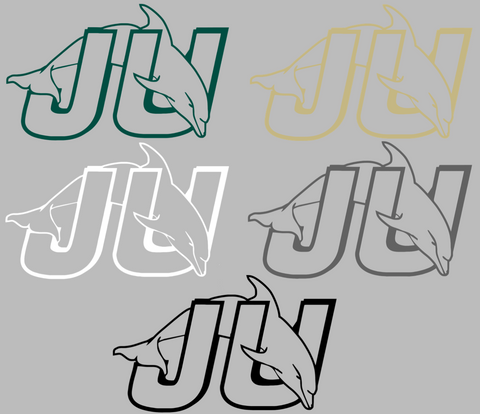 Jacksonville Dolphins Retro Throwback Logo Premium DieCut Vinyl Decal PICK COLOR & SIZE