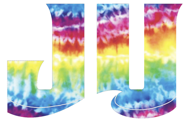 Jacksonville Dolphins JU Logo Crucial Catch Cancer Tie Dye Vinyl Decal PICK SIZE