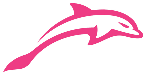 Jacksonville Dolphins HOT PINK Mascot Logo Premium DieCut Vinyl Decal PICK SIZE