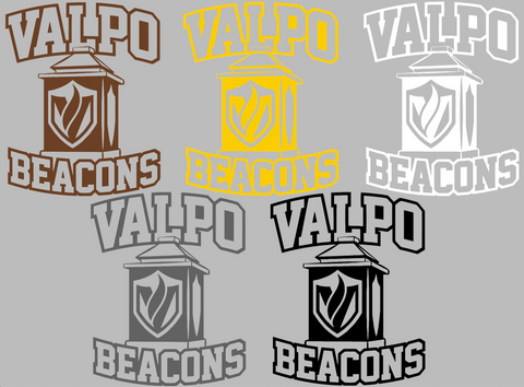 Valparaiso Valpo Beacons Alternate Logo Premium DieCut Vinyl Decal PICK COLOR & SIZE