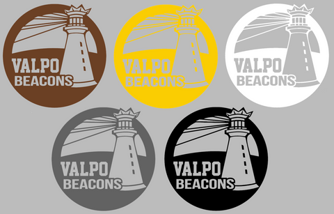 Valparaiso Valpo Beacons Alternate Logo Premium DieCut Vinyl Decal PICK COLOR & SIZE