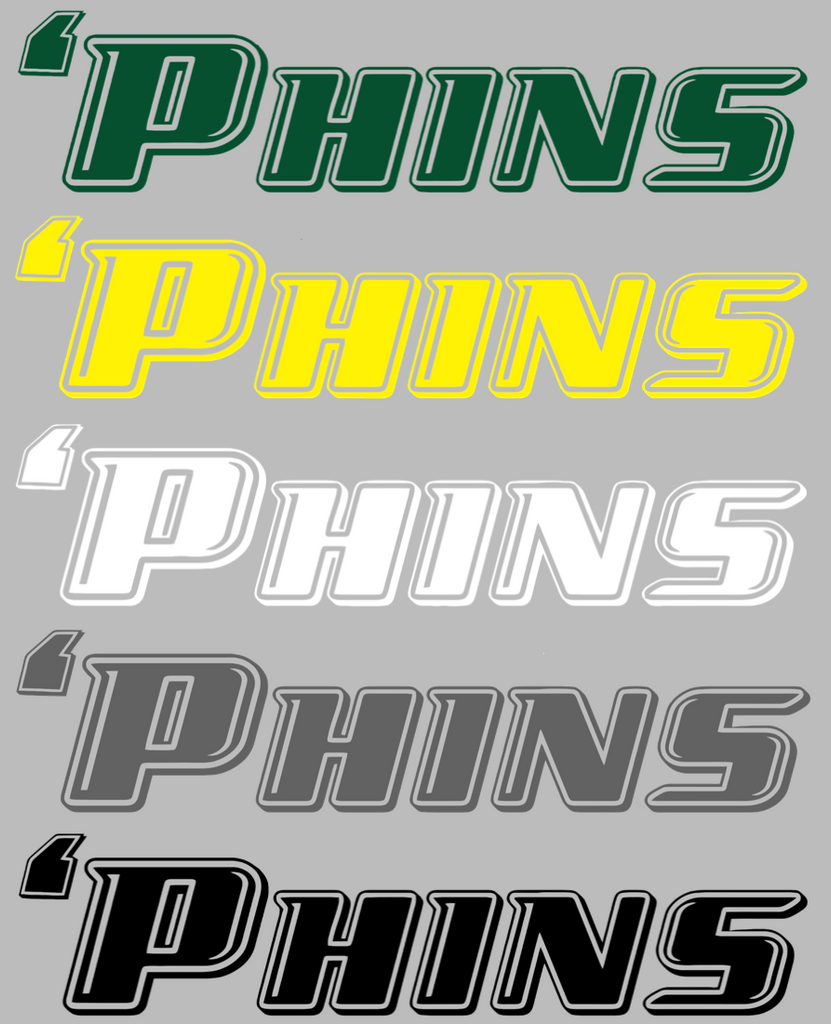 Le Moyne Dolphins Phins Logo Premium DieCut Vinyl Decal PICK COLOR & SIZE