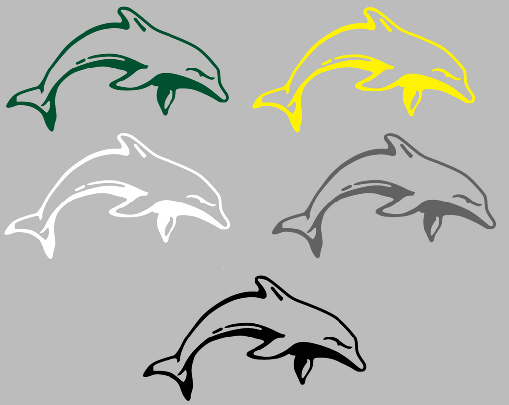 Le Moyne Dolphins Retro Throwback Logo Premium DieCut Vinyl Decal PICK COLOR & SIZE