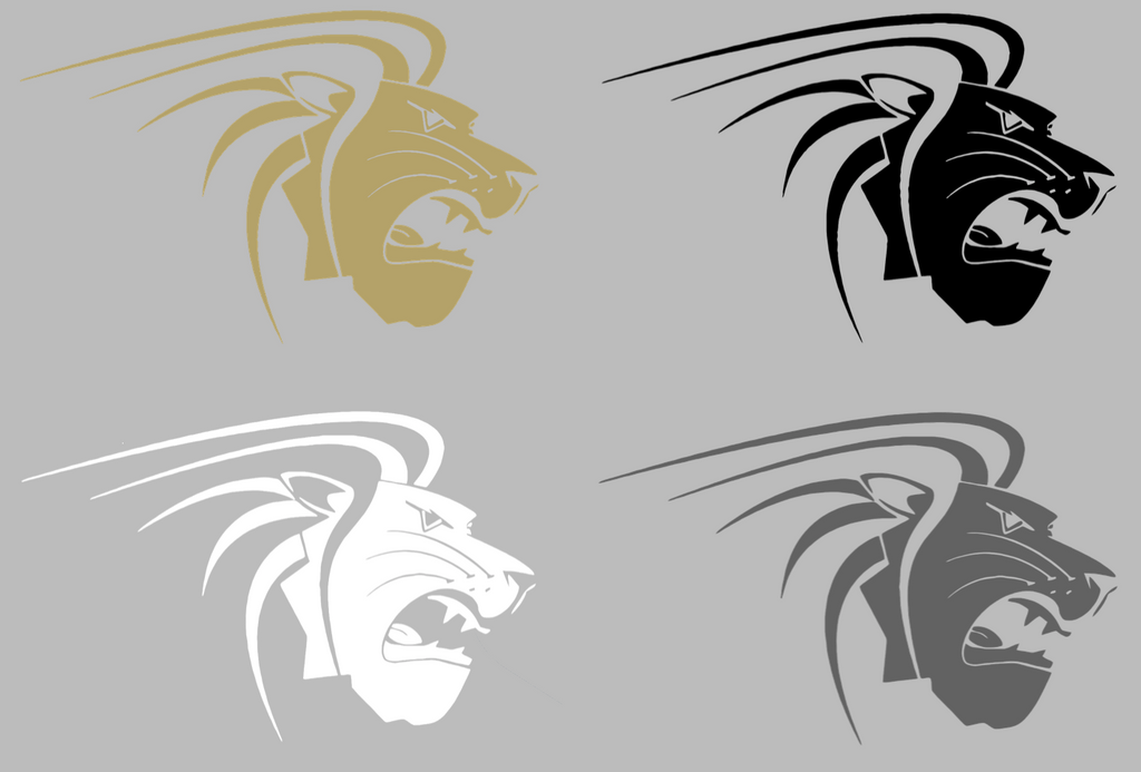 Lindenwood Lions Alternate Logo Premium DieCut Vinyl Decal PICK COLOR & SIZE