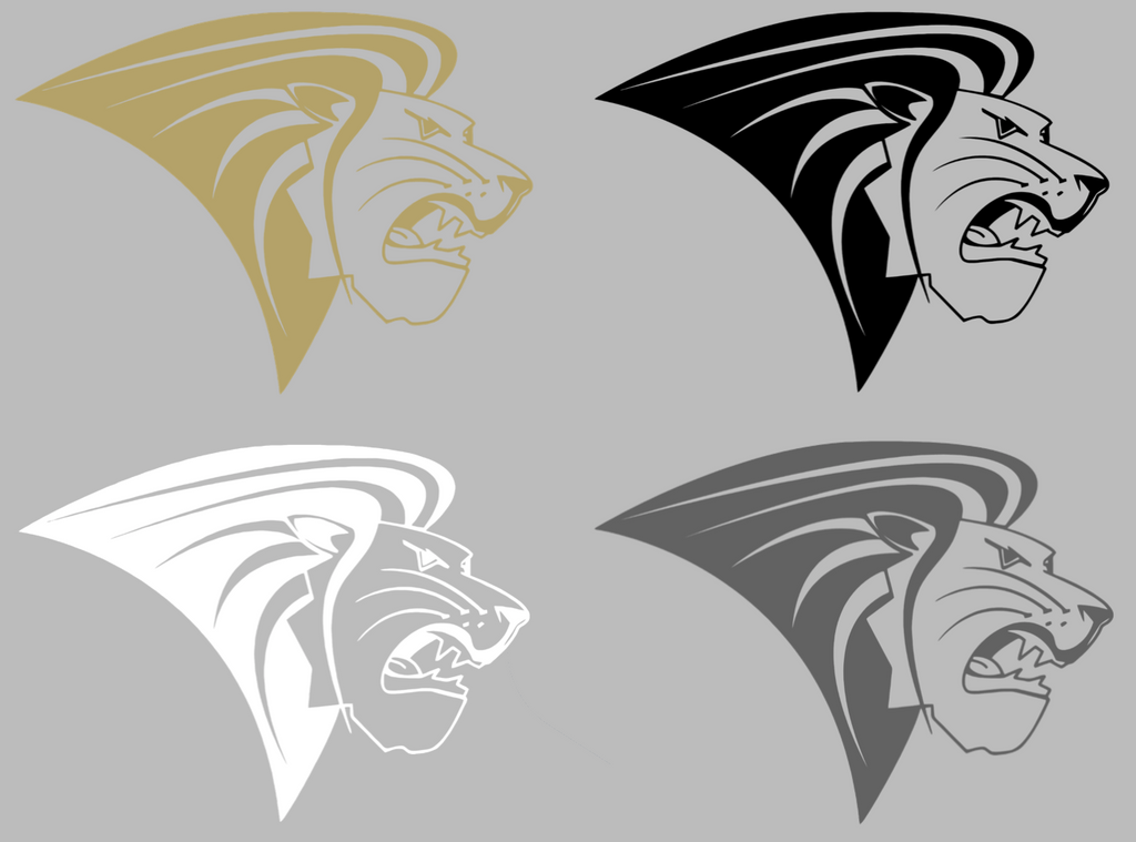 Lindenwood Lions Team Logo Premium DieCut Vinyl Decal PICK COLOR & SIZE