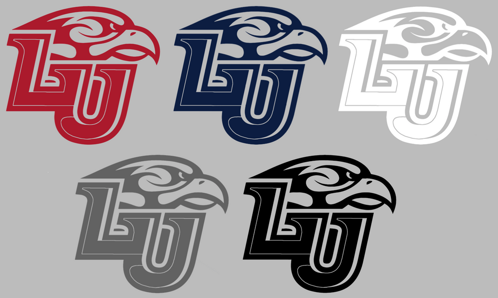 Liberty Flames Team Logo Premium DieCut Vinyl Decal PICK COLOR & SIZE