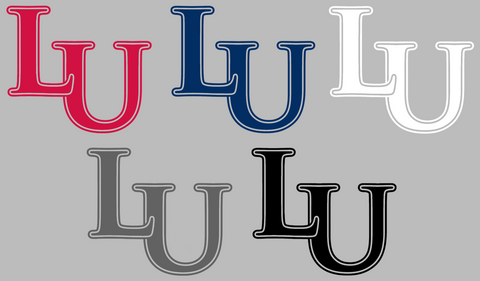 Liberty Flames Retro Throwback LU Logo Premium DieCut Vinyl Decal PICK COLOR & SIZE