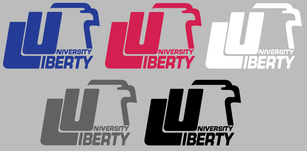 Liberty Flames Retro Throwback Logo Premium DieCut Vinyl Decal PICK COLOR & SIZE